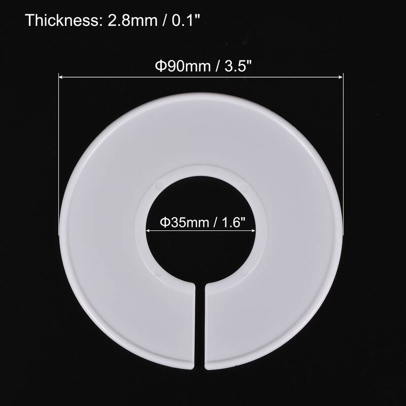 Clothes Dividers, Blank Clothing Rack Size Sorting Wardrobe Hanger - White