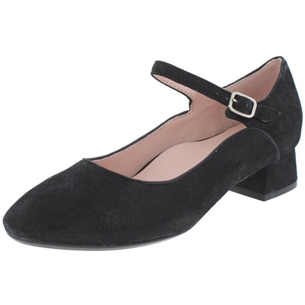 round toe mary jane heels