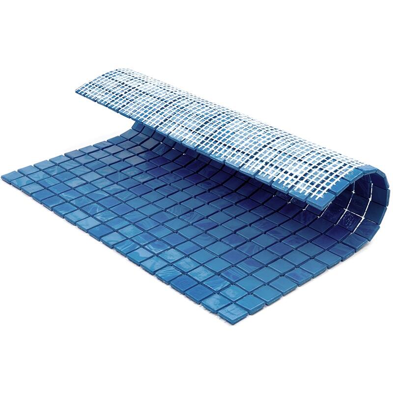 Apollo tile 12" x 12" Skosh Glossy Sapphire Blue Glass Tile (18.69 sq ft/case) - 20 Pack