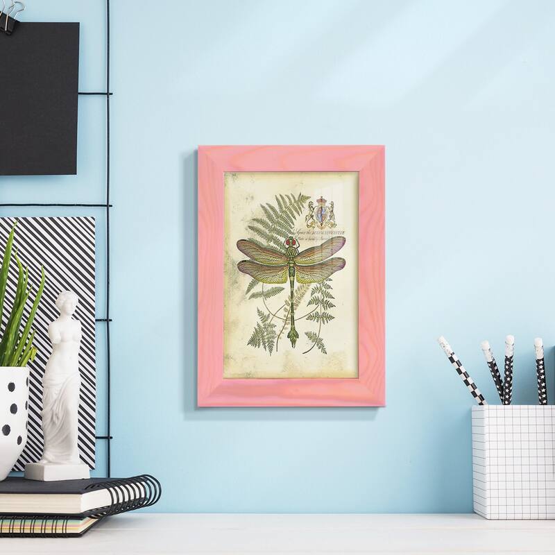 Regal Dragonfly III (PP) -Framed Print w/glass-Cherry Red