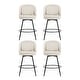 preview thumbnail 63 of 61, Swivel Bar Stools Set Of 2/3/4, Metal Bar Stools, Modern Upholstered Bar Stools For Kitchen Island - 20.3"W X 20.3"D X 39"H