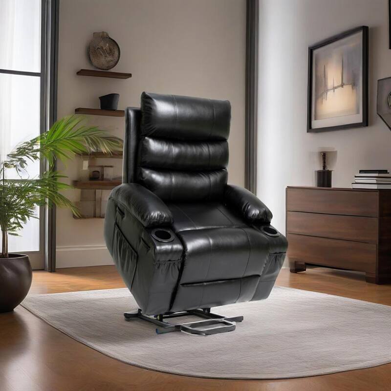 Large Size Electric Power Lift Recliner Chair Sofa with 8 Point Vibration Massage and Lumber Heat