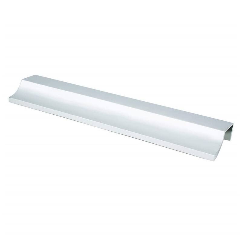 Berenson Scoop 9-7/16 Inch Long Finger Cabinet Pull from the Art Tech - Polished Chrome