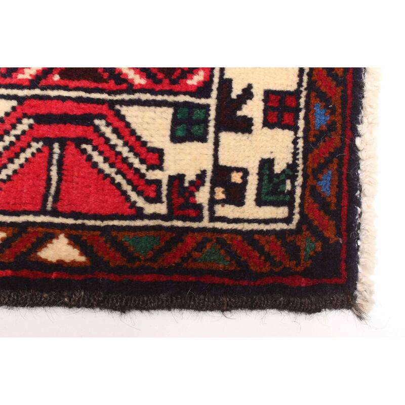 ECARPETGALLERY Hand-knotted Teimani Light Red Wool Rug - 2'9 x 4'8