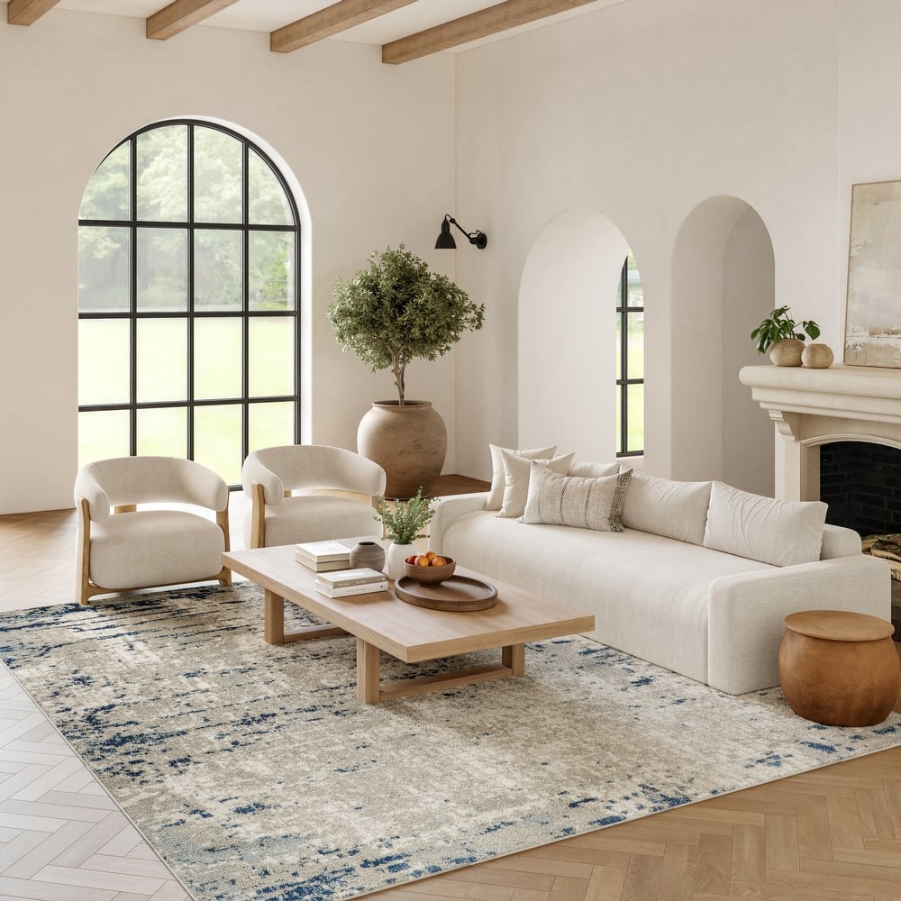 Nourison Concerto Modern Abstract Distressed Area Rug