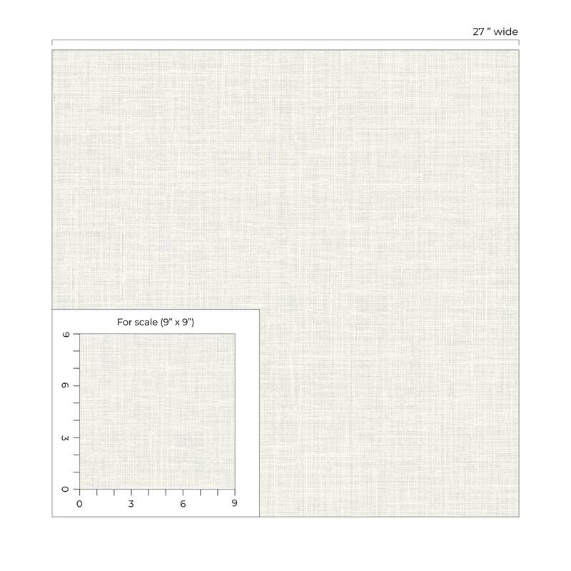 Seabrook Designs Soho Linen Nonwoven Unpasted Wallpaper