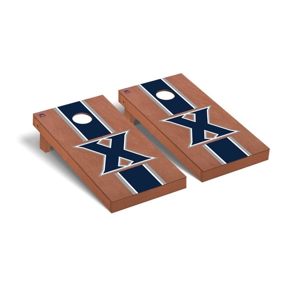 slide 2 of 5, Xavier Musketeers Rosewood Cornhole Board Set