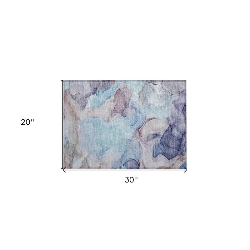 Dava Unique Abstract Weather Resistant Blended Style Outdoor Rug
