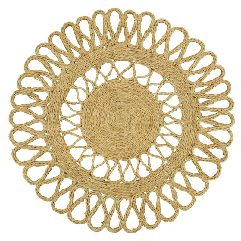 Loopy Jute Design Table Mats (Set of 4) - 16"