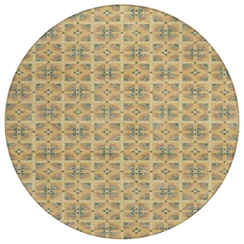 Machine Washable Indoor/ Outdoor Modern Roeland Chantille Rug