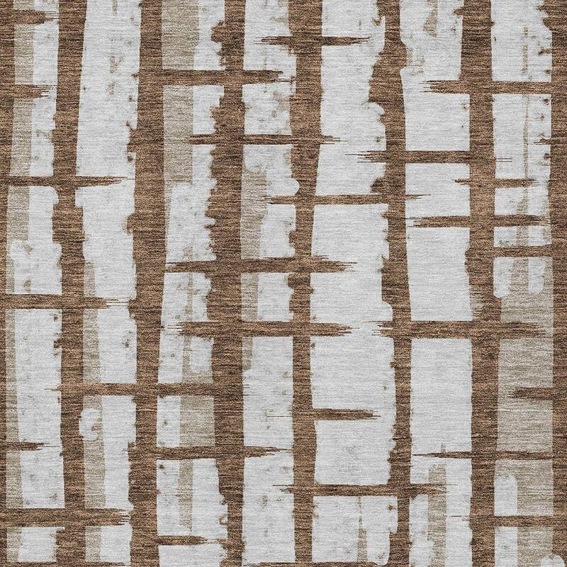 HomeRoots Striped Transitional Rectangle Outdoor Rug