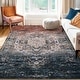 preview thumbnail 1 of 38, Ombre Vintage Area Rug Distressed Washable Living Room Bedroom Rug Indoor Carpet Ultra-Thin Soft Rug Non-Slip Rust/Navy Multi - 10*13ft