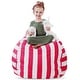preview thumbnail 1 of 6, Stuff 'n Sit Large 33'' Bean Bag Storage Cover for Stuffed Animals & Toys, Giant Beanbag Chair for Plush Multi
