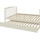 preview thumbnail 2 of 10, Convertible Bunk Bed with Trundle, Storage, Safety Guardrails, Modern Design for Kids