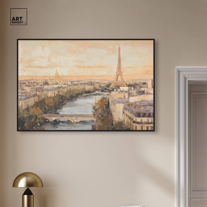 Sunrise Paris Canvas by Art Remedy