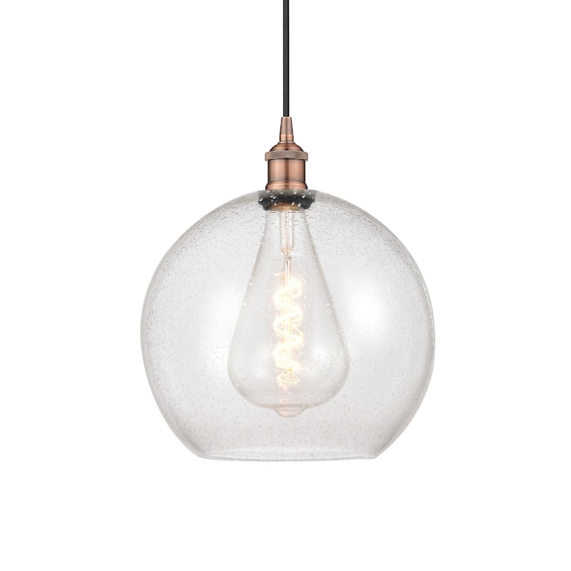 Innovations Lighting 616-1P-14-12 Athens Pendant Athens 12" Wide - Antique Copper / Seedy