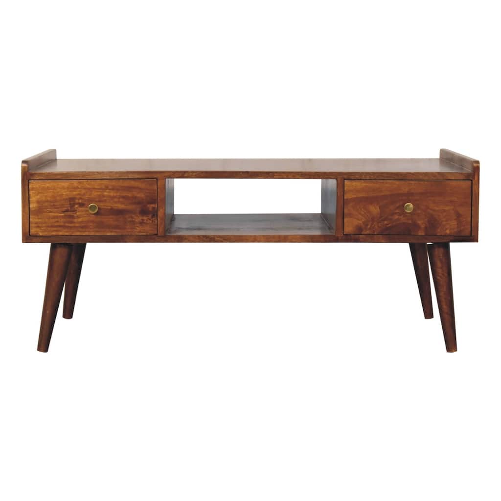 Artisan Furniture Solid Wood Elevated Chestnut Media Unit