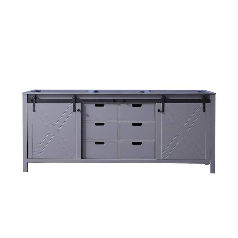 Marsyas 80 in W x 22 in D Ash Grey Double Bath Vanity