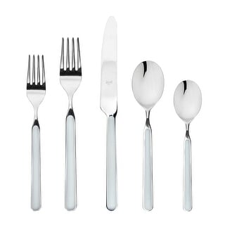 5-piece Stainless Steel Fantasia Light Blue Flatware Set