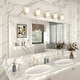 preview thumbnail 75 of 192, KIOTEE Modern Metal Frame Wall Mounted Bathroom Vanity Mirror with 5-year warranty 72x32 - Silver