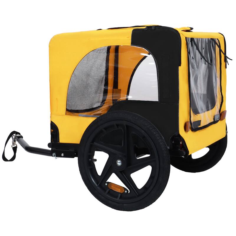 Pet Bike Trailer Dog Cart for Bicycle, Suitable for Small and Medium Pets, Easy Folding Cart Frame, Non-Slip Floor