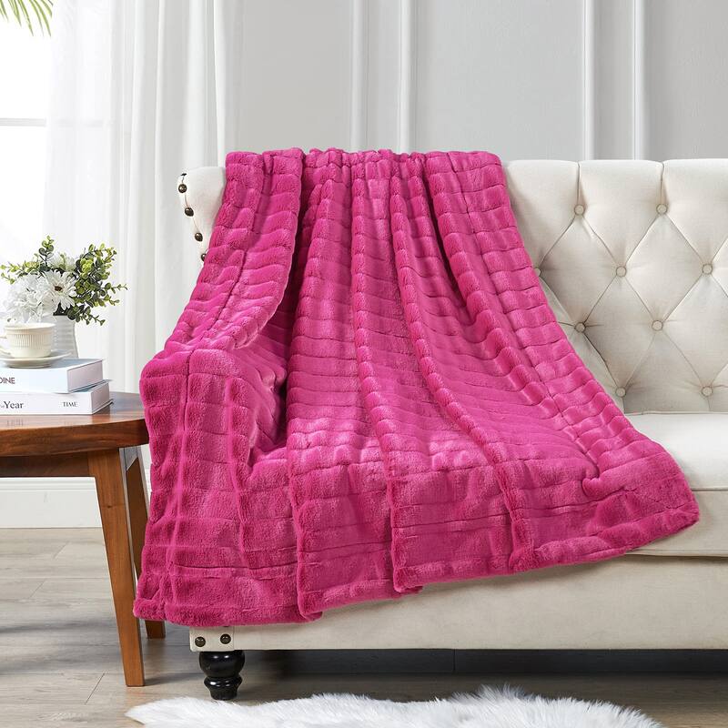 Supermink Decorative Fauxfur Throw 50'' x 60''