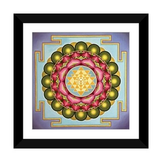 iCanvas "Sri Yantra. Lotus Flower On The Lake." by Diana Titova - Bed ...