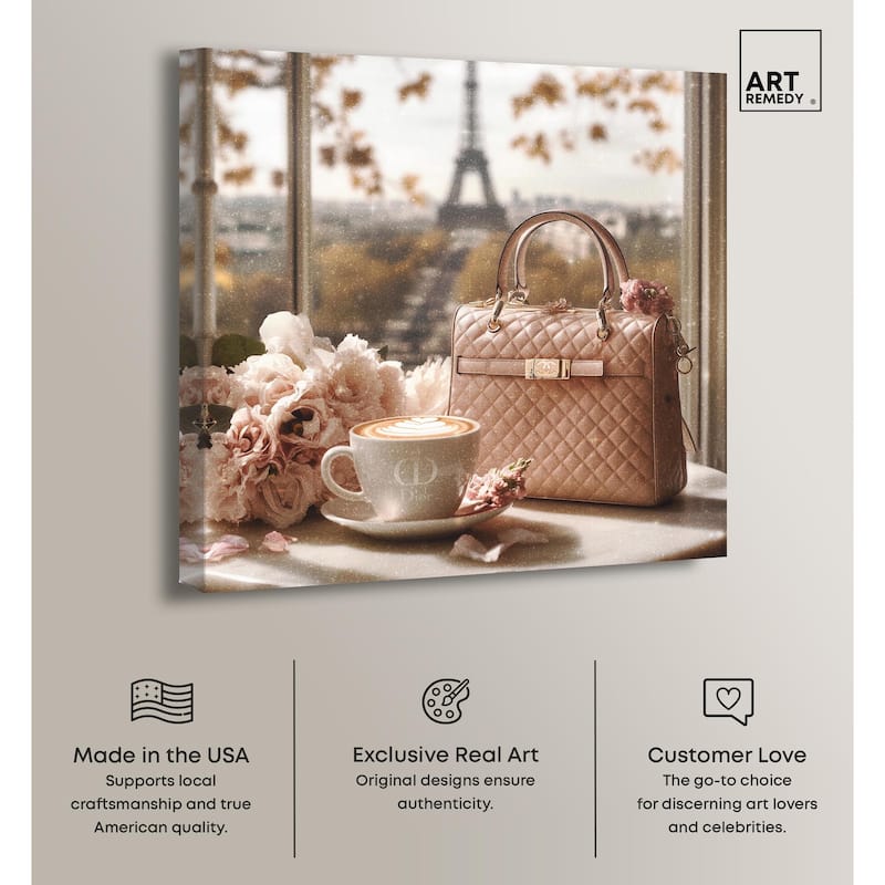 Glam by the Window Paris Canvas by Art Remedy, Gallery Wrapped
