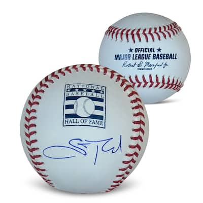 Scott Rolen Autographed Hall of Fame HOF Logo Signed Baseball Beckett COA With UV Display Case - 8'6" x 11'6"