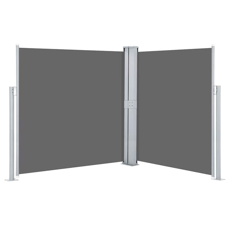 vidaXL Retractable Side Awning Folding Privacy Screen Outdoor Divider Wall