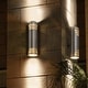 preview thumbnail 3 of 34, 2 Bulbs Modern Outdoor Lighting Cylinder Lamp Outdoor Armed Sconces - 4.3 x 4 x 13