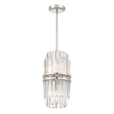 Hayes 4 Light Polished Nickel Pendant
