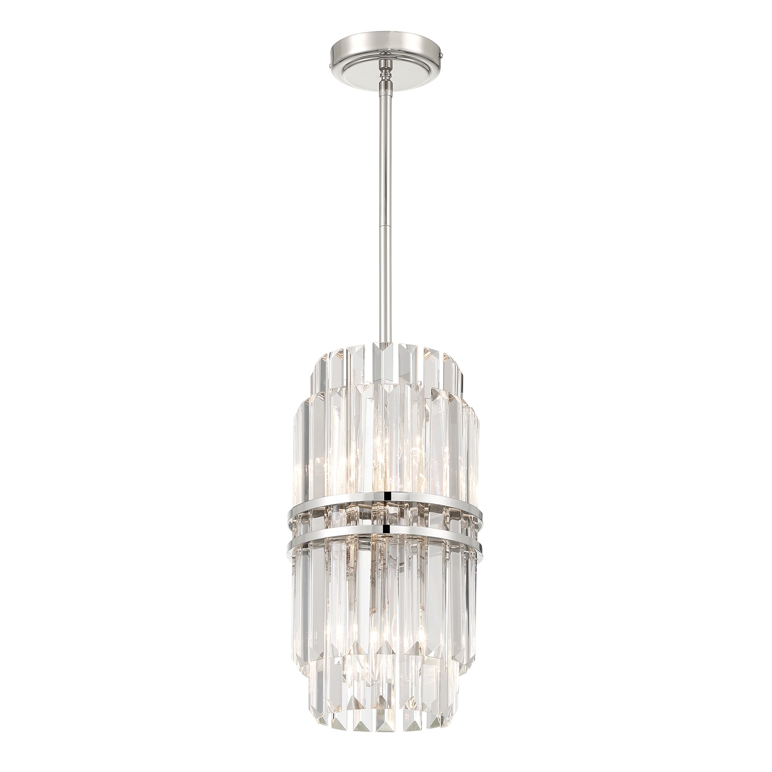 Hayes 4 Light Polished Nickel Pendant