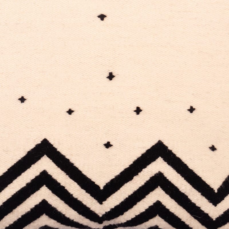 Novica Handmade Andes Minimalism Wool Cushion Cover