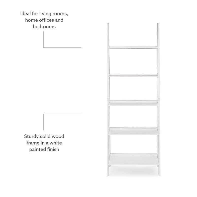 Freya 5-tier Ladder Bookshelf