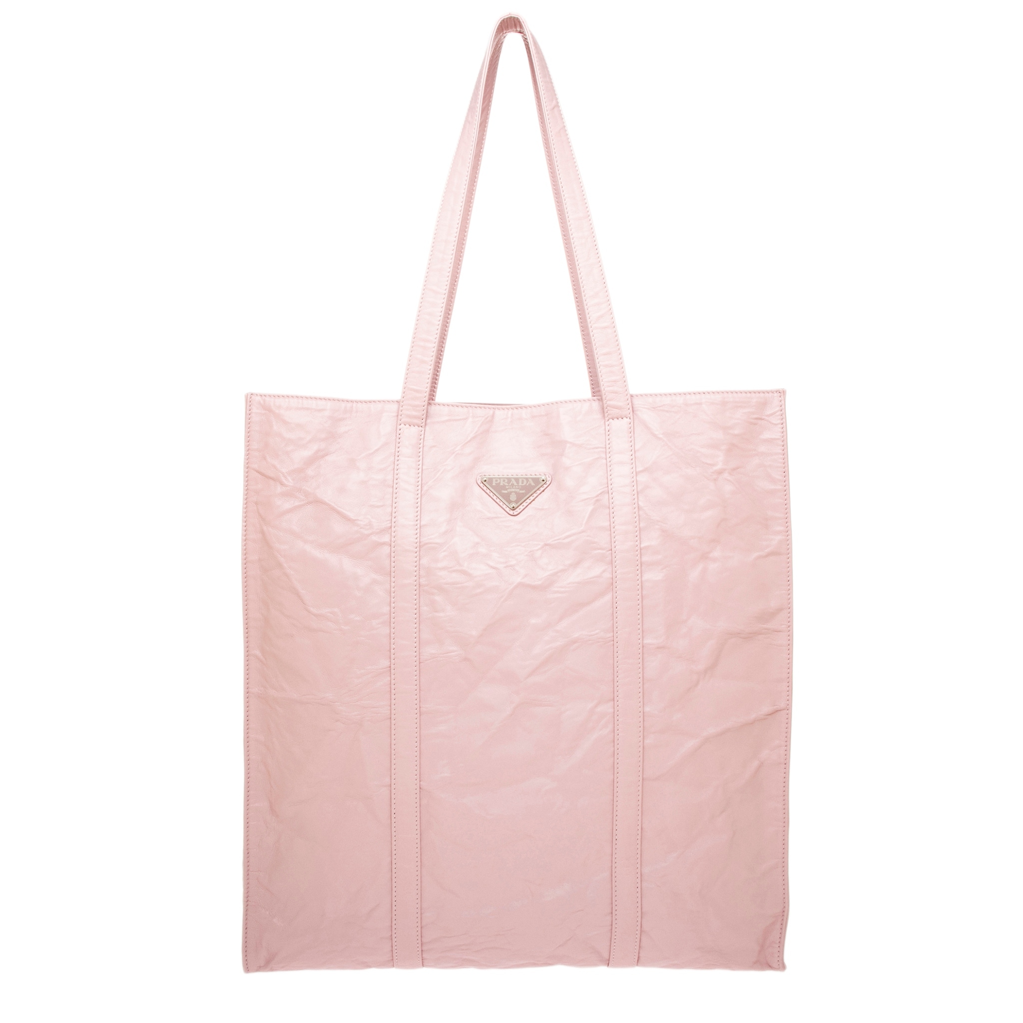 Prada-Crinkled-Leather-Tote-