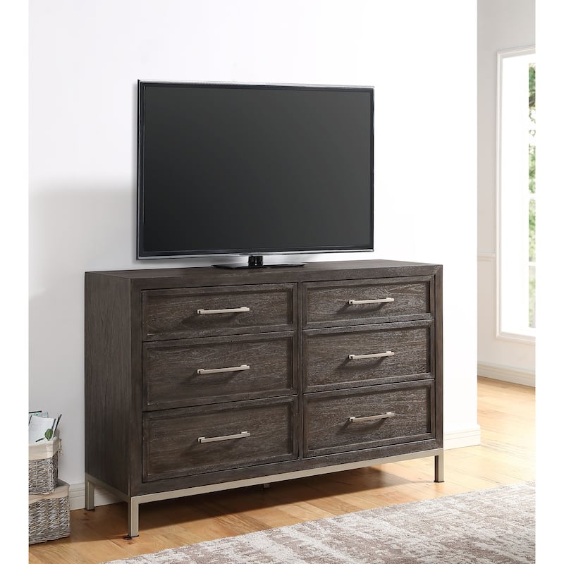Steve Silver Bremond Walnut 6-drawer Dresser