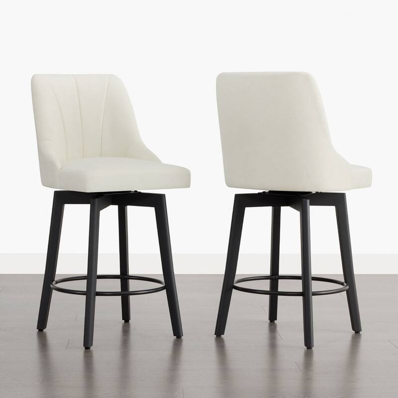 Spruce & Spring Modern Swivel Counter Height Bar Stool