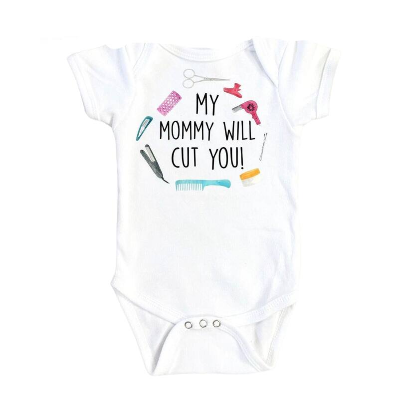 Salon Cut - Baby Boy Girl Clothes Infant Bodysuit Funny Cute Newborn - Natural - 0-3M