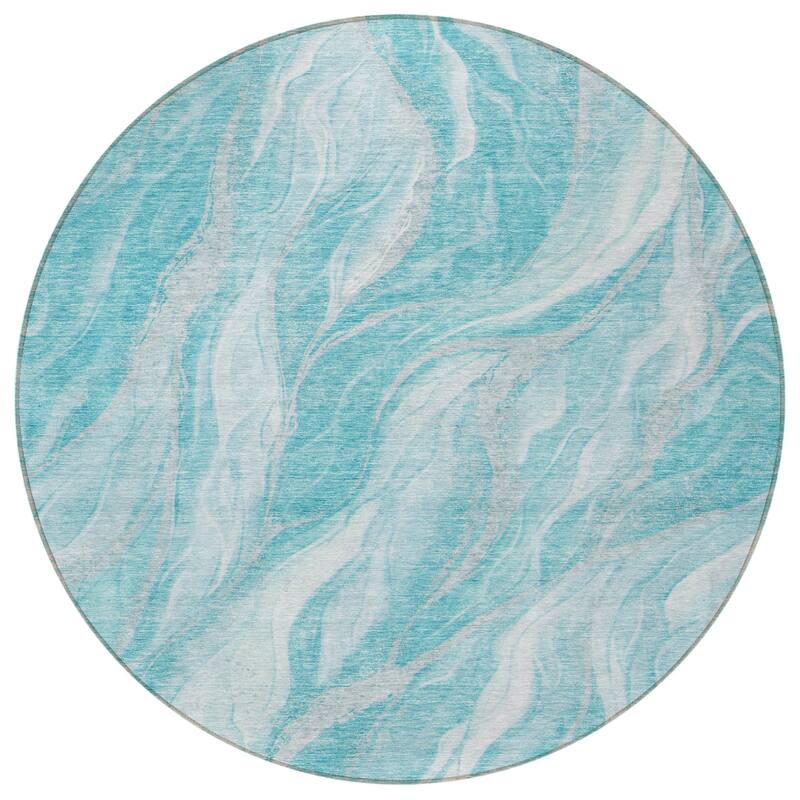 HomeRoots Abstract Transitional Rectangle Outdoor Rug