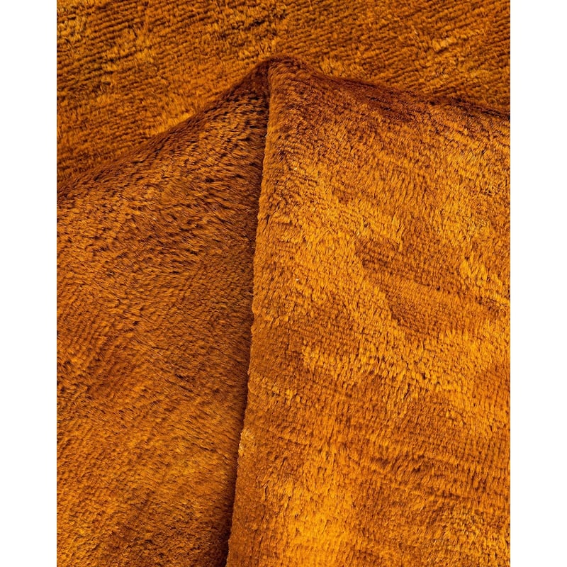 Contemporary Overdyed Wool Hand Knotted Area Rug - 3' 1" x 5' 6"