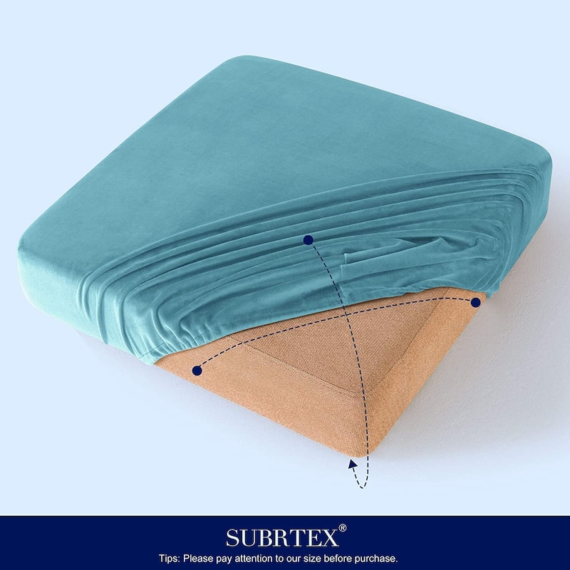 Subrtex Armchair Cushion Covers Velvet Stretch Furniture Protector
