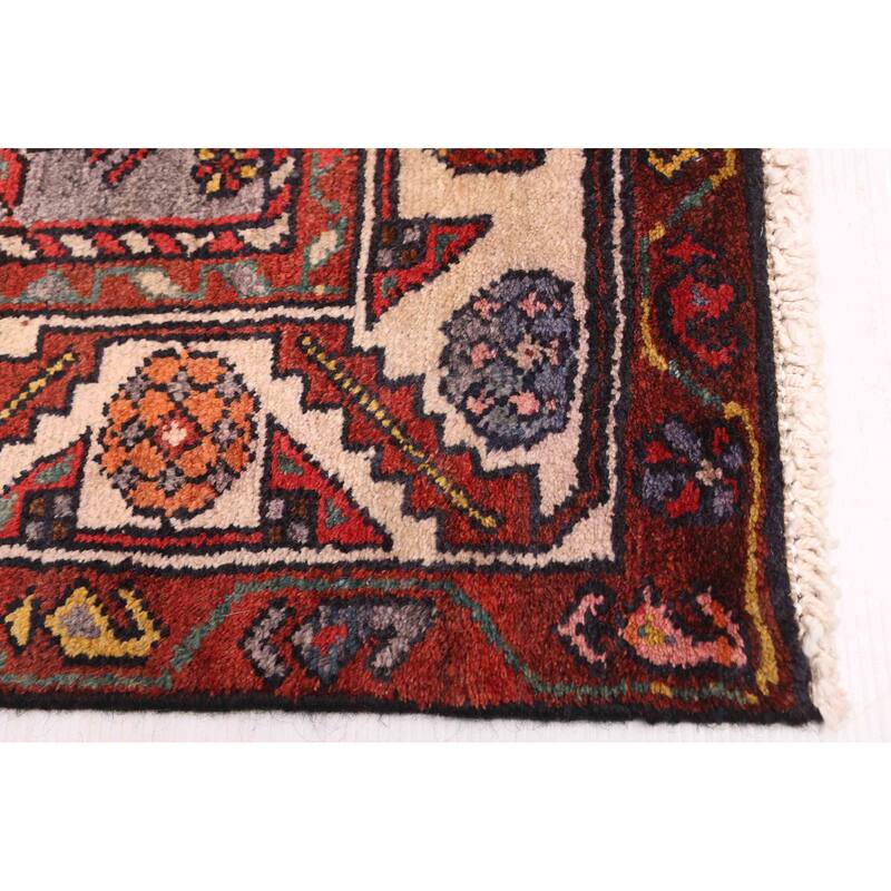 ECARPETGALLERY Hand-knotted Konya Anatolian Red Wool Rug - 3'5 x 9'7
