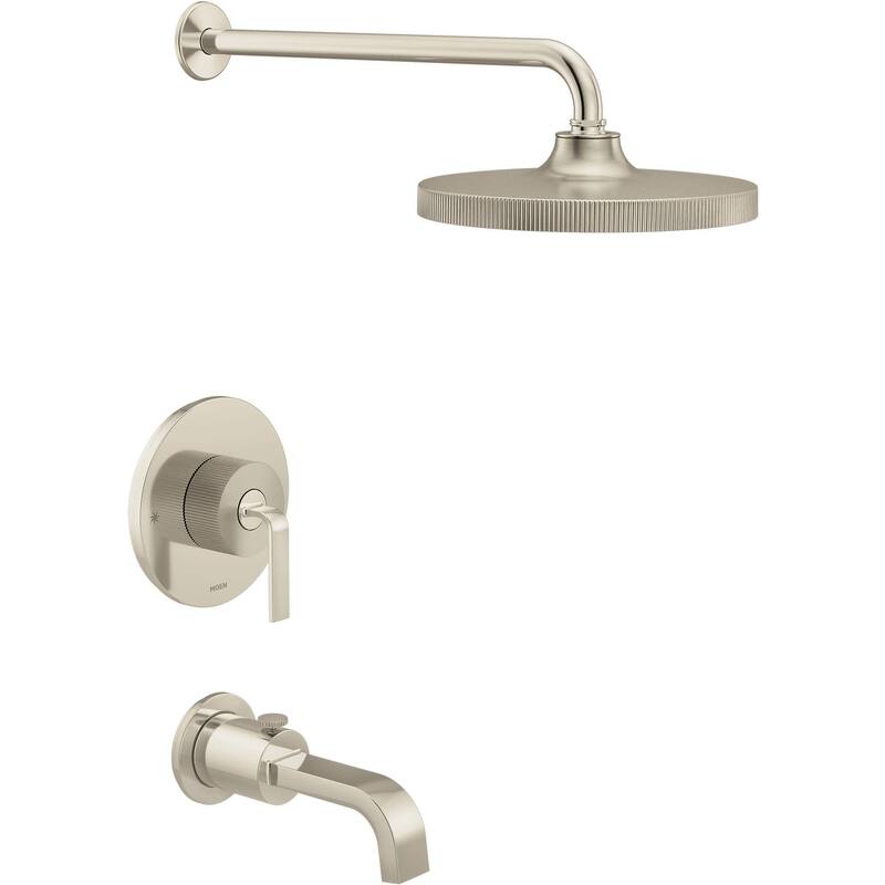 Moen UTS22583EP Cambium Tub and Shower Trim Package with 1.75 GPM - Polished Nickel / Brushed Nickel