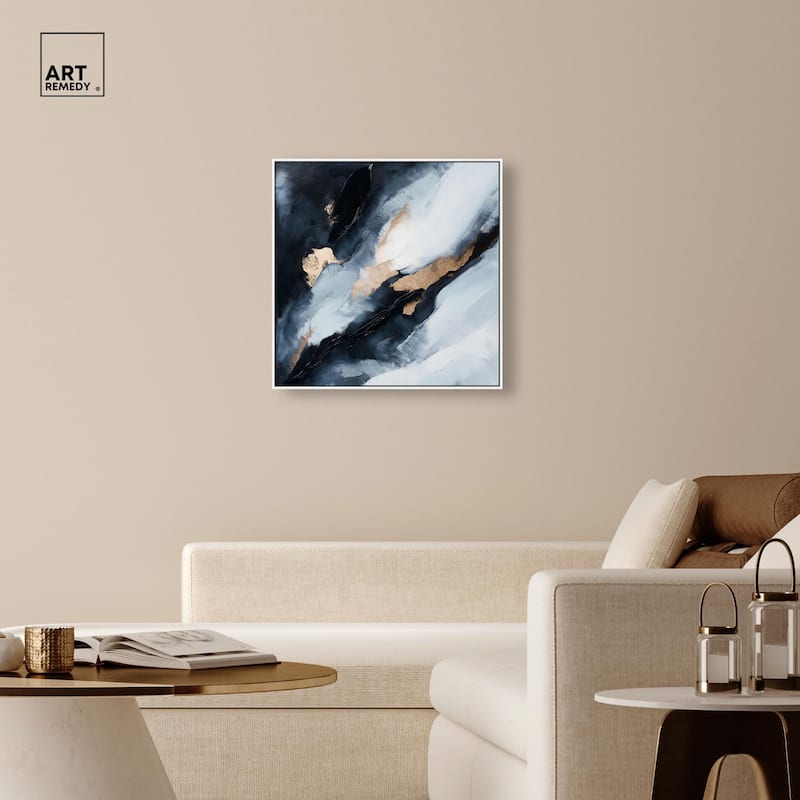 Golden Spark I Canvas by Art Remedy