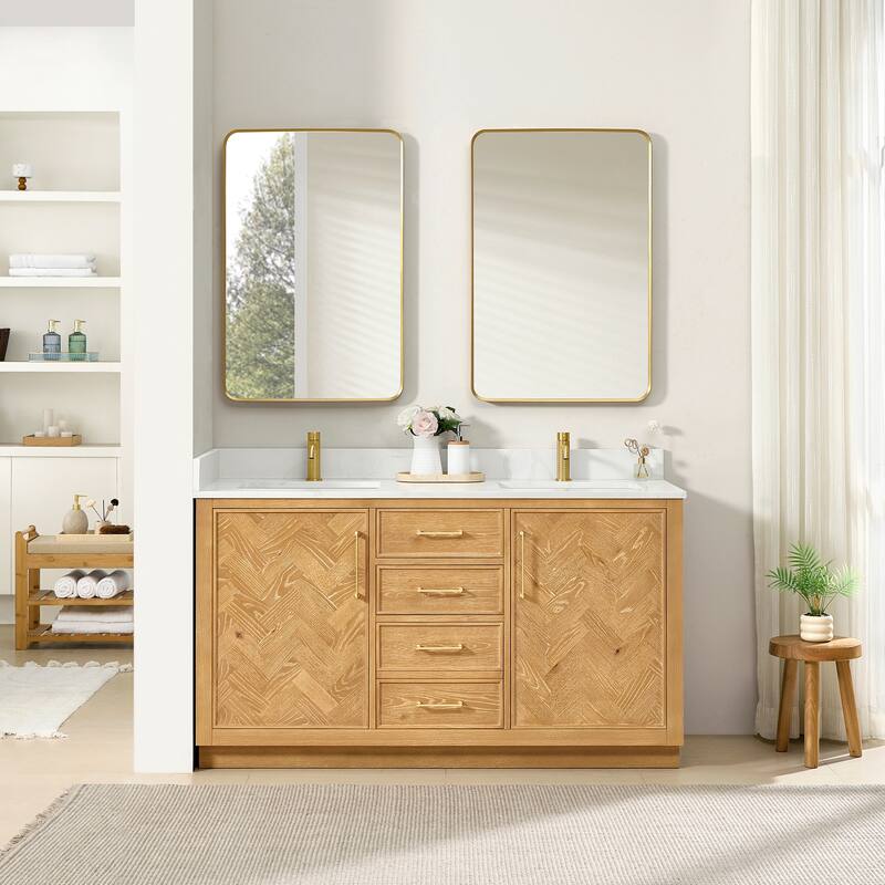 Jakarta Bath Vanity with Quartz Stone Top without Mirror