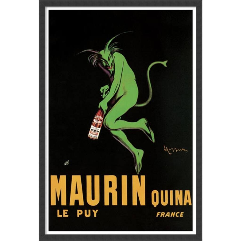 Framed Art Print Maurin Quina, 1920 ca by Leonetto Cappiello 26x38 in