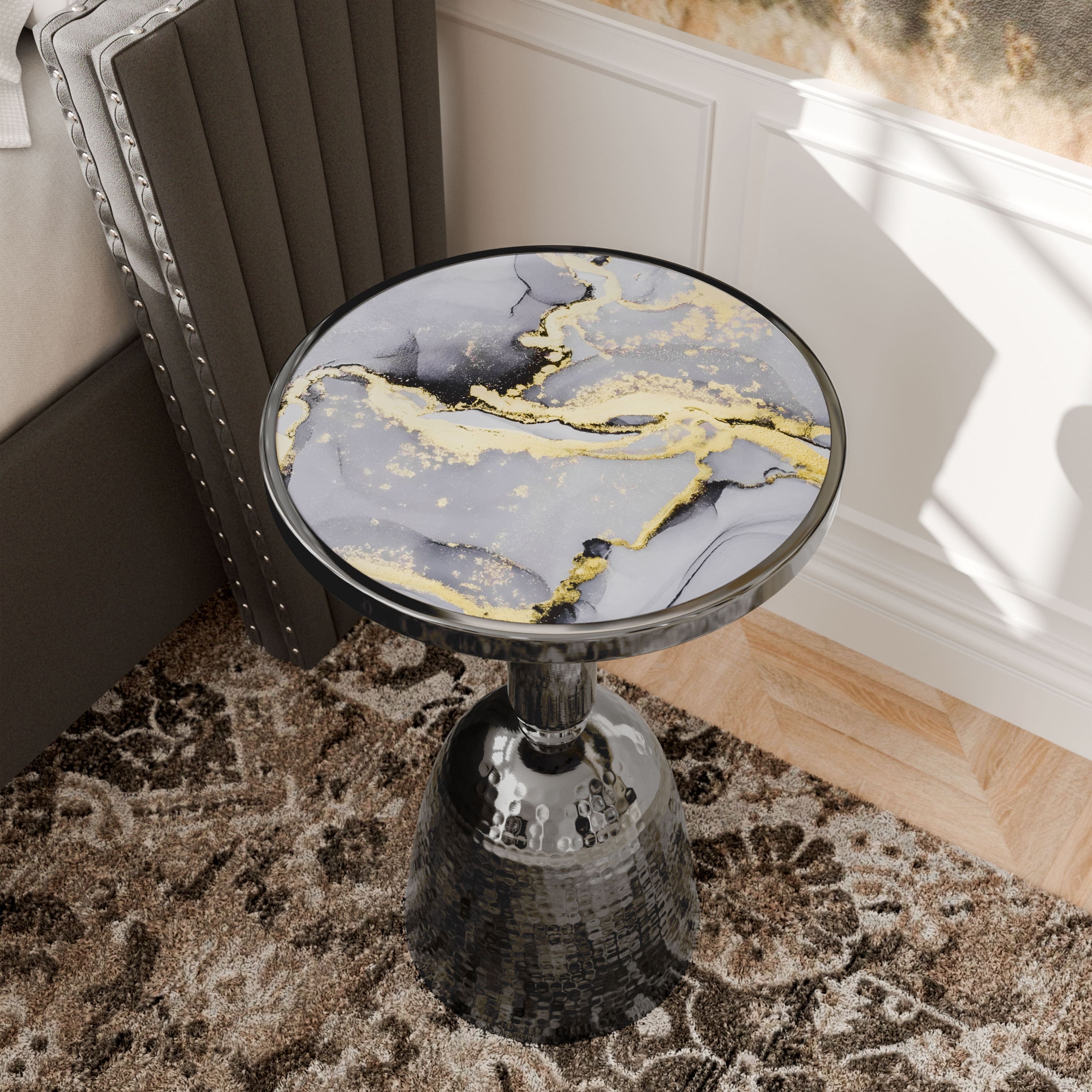 Option Black with Faux Marble