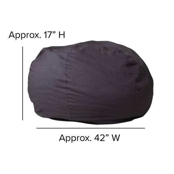 dimension image slide 5 of 8, Oversized Refillable Bean Bag Chair for Kids and Adults