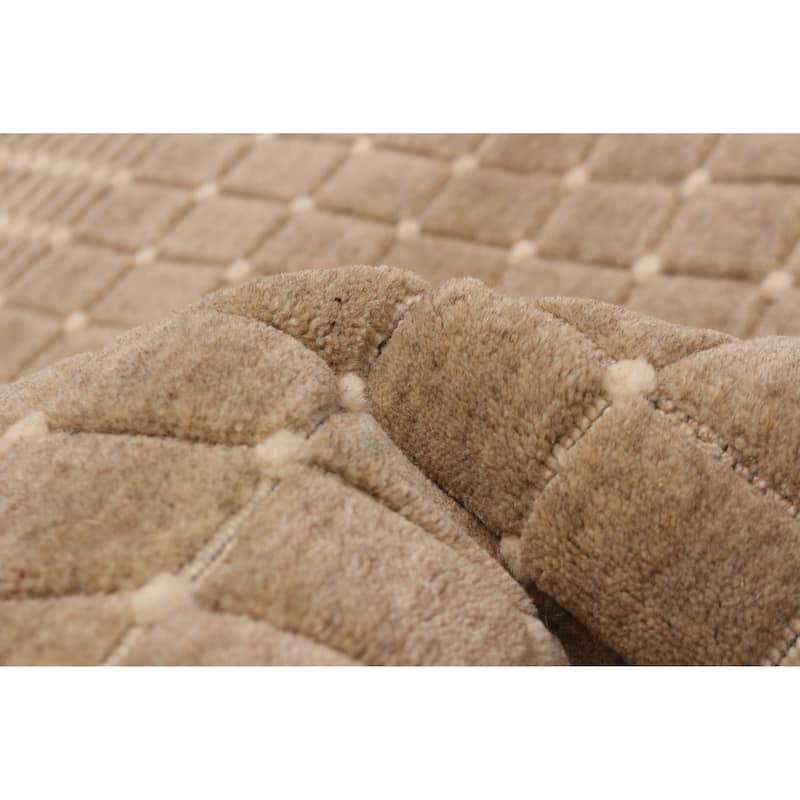 Kashkuli Gabbeh Tan Rug 8'0" x 11'2" - 8'0 x 11'2